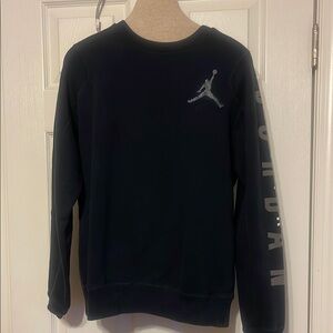 Jordan Black Crewneck Sweater with Jumpman Logo
